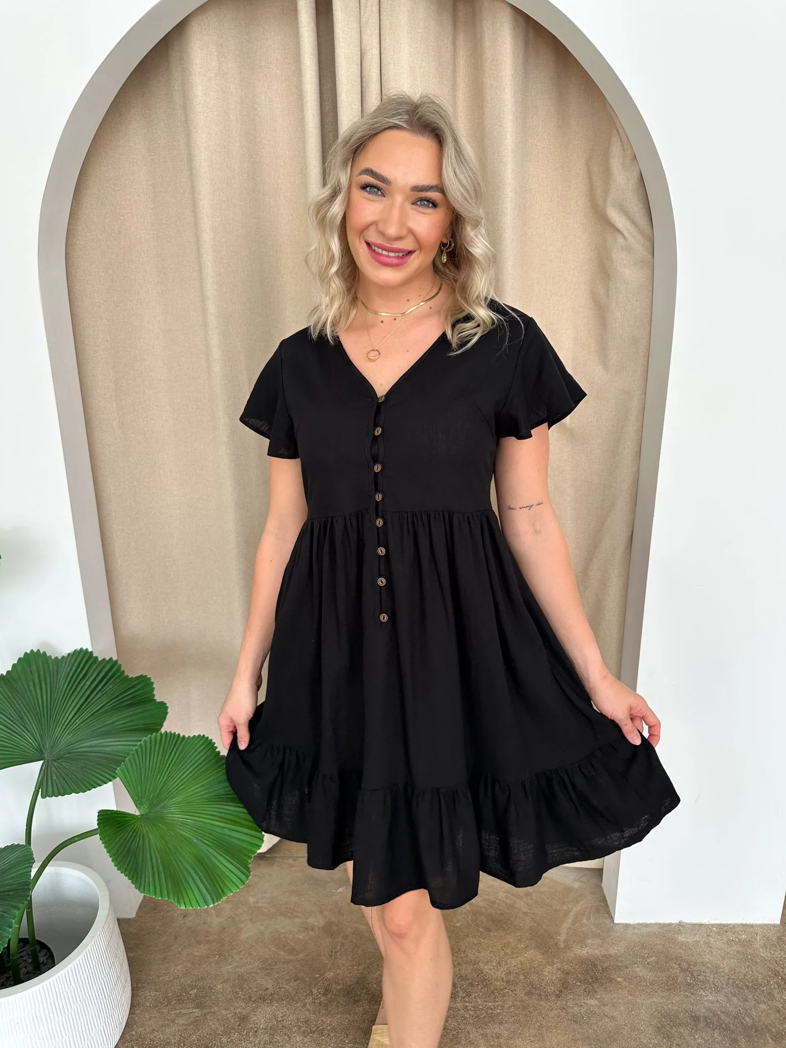 Polly Dress -Black