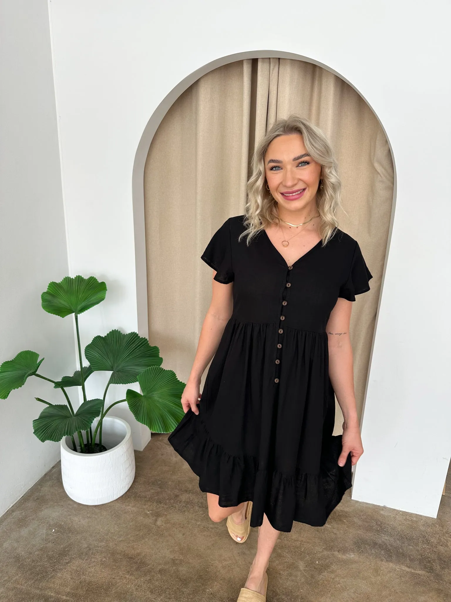 Polly Dress -Black