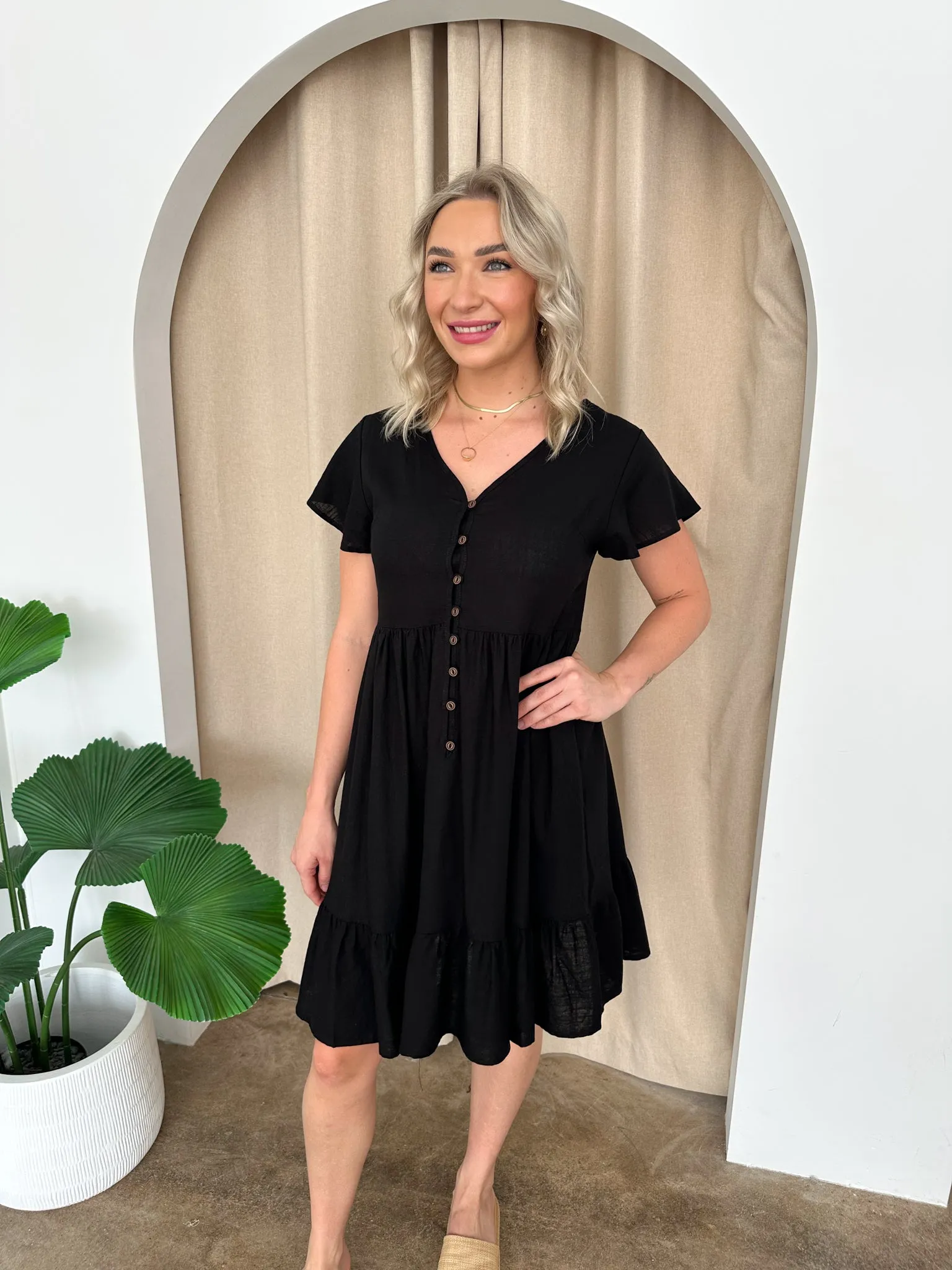 Polly Dress -Black