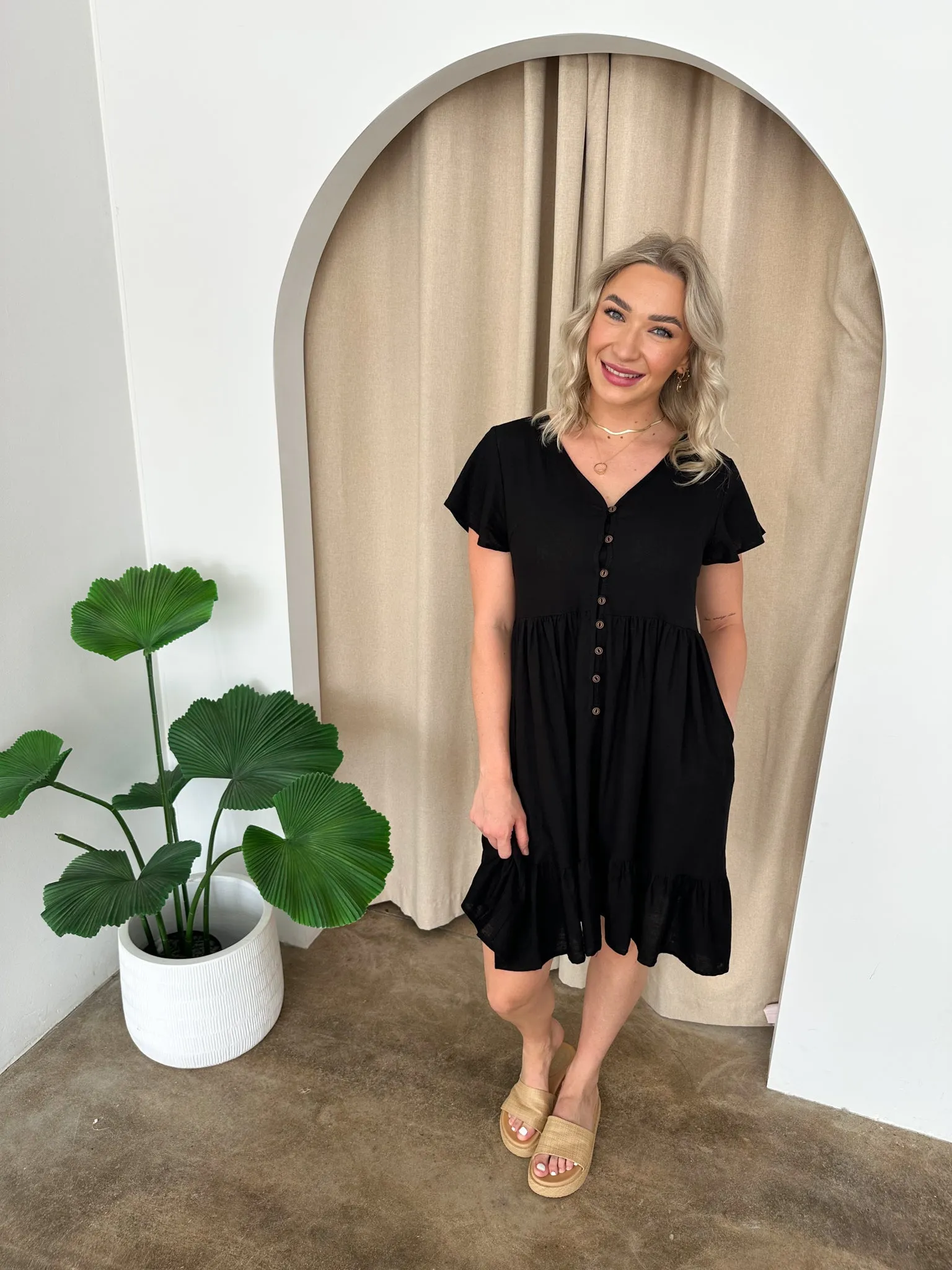 Polly Dress -Black
