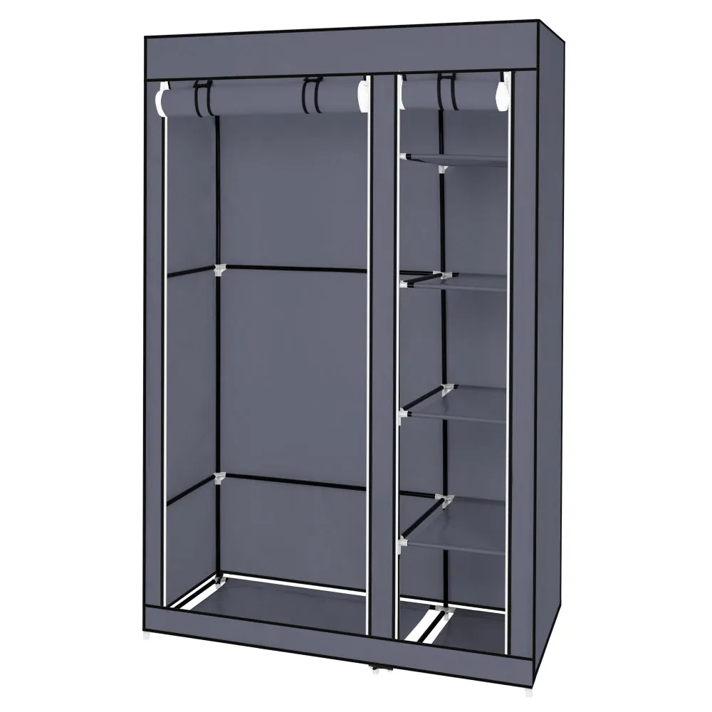 Portable Clothes Closet Wardrobe - 67" Gray