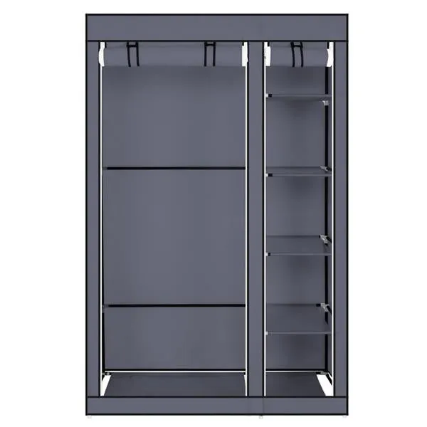 Portable Clothes Closet Wardrobe - 67" Gray