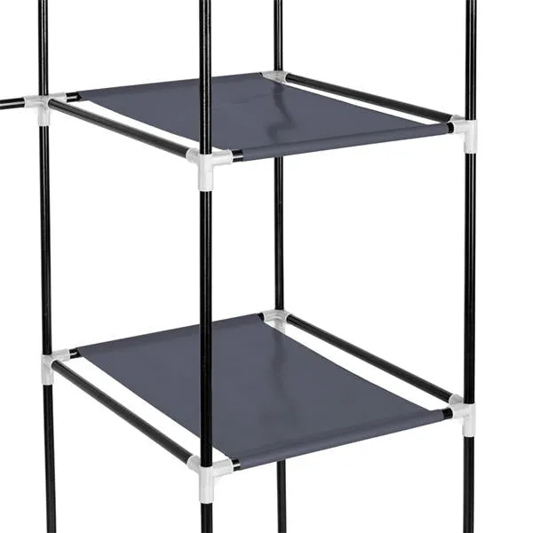 Portable Clothes Closet Wardrobe - 67" Gray