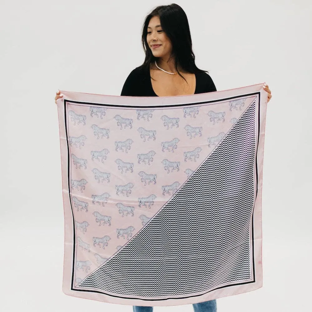 Printed Equestrian Scarf: