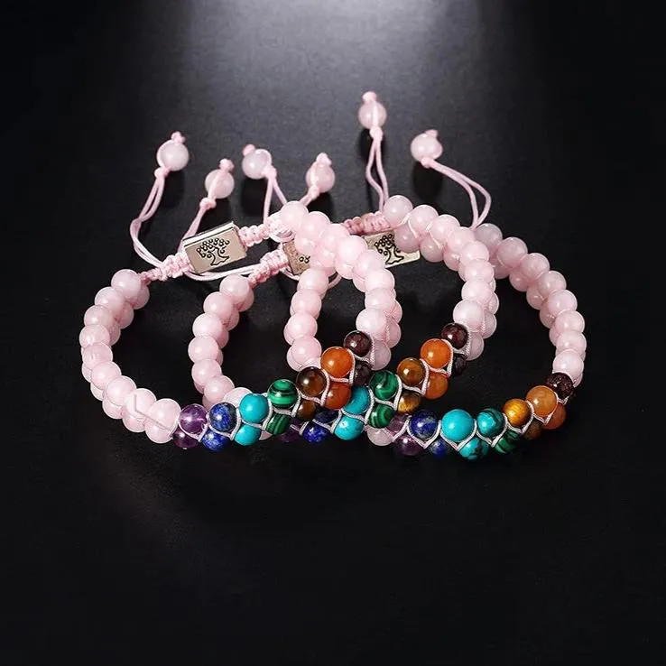 Pulseira Yoga Chakra em Pedra Natural
