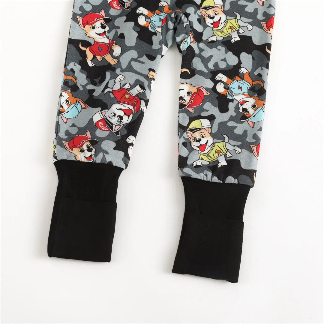 Puppy Rescue Bamboo Pajama Convertible Footed Pajamas
