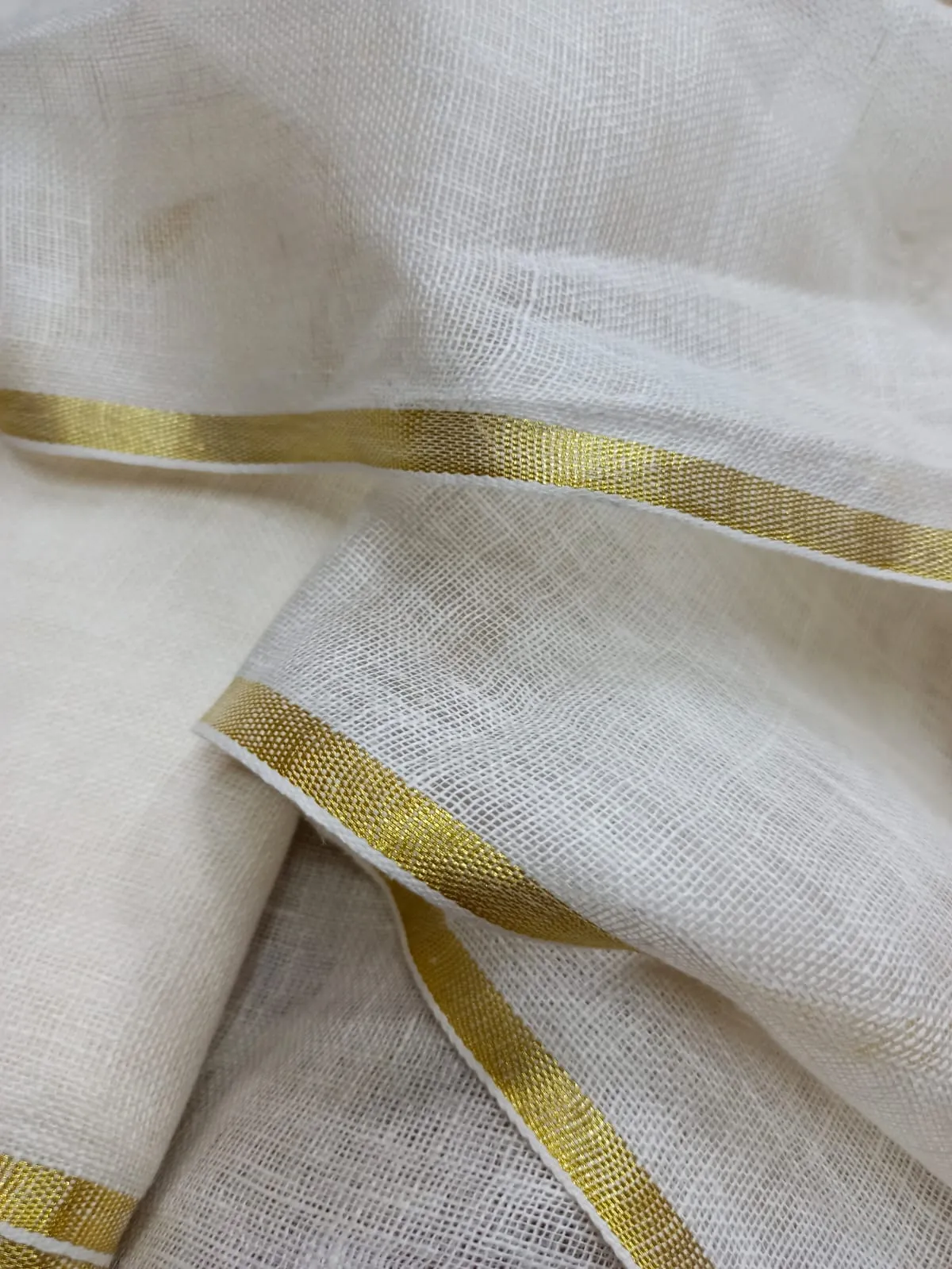 Pure Linen By Linen Gauze Fabric