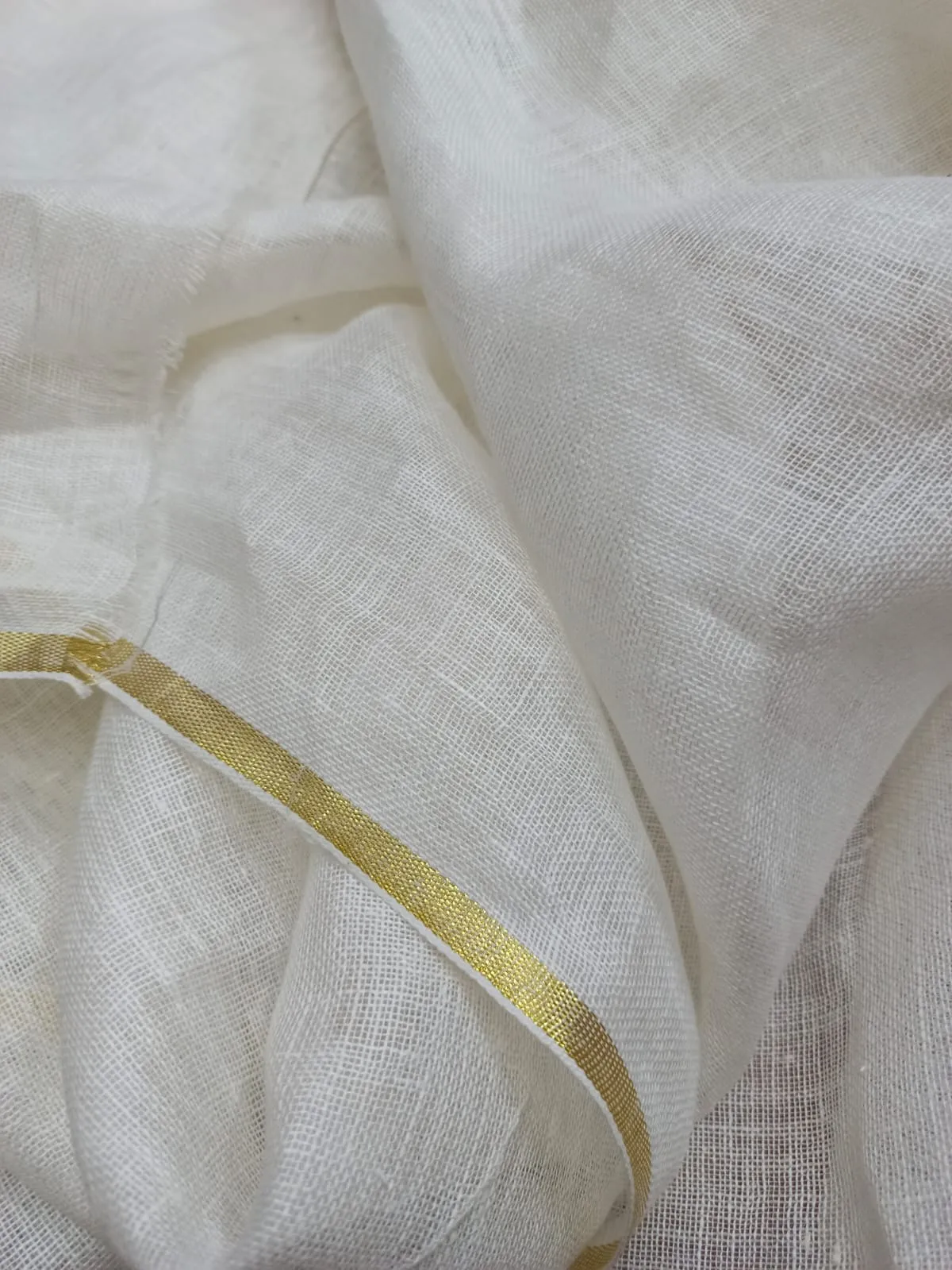 Pure Linen By Linen Gauze Fabric