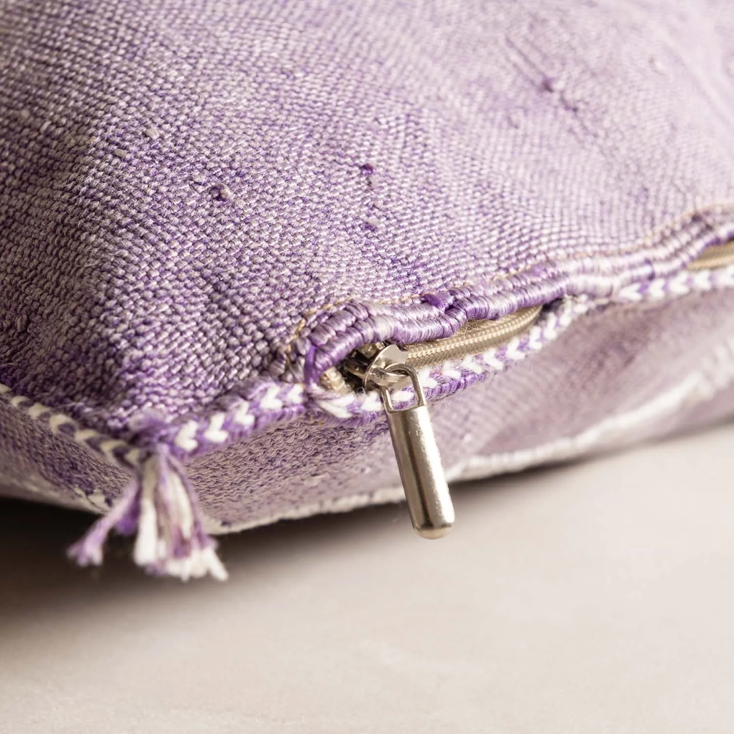 Purple Cactus silk pillow cover