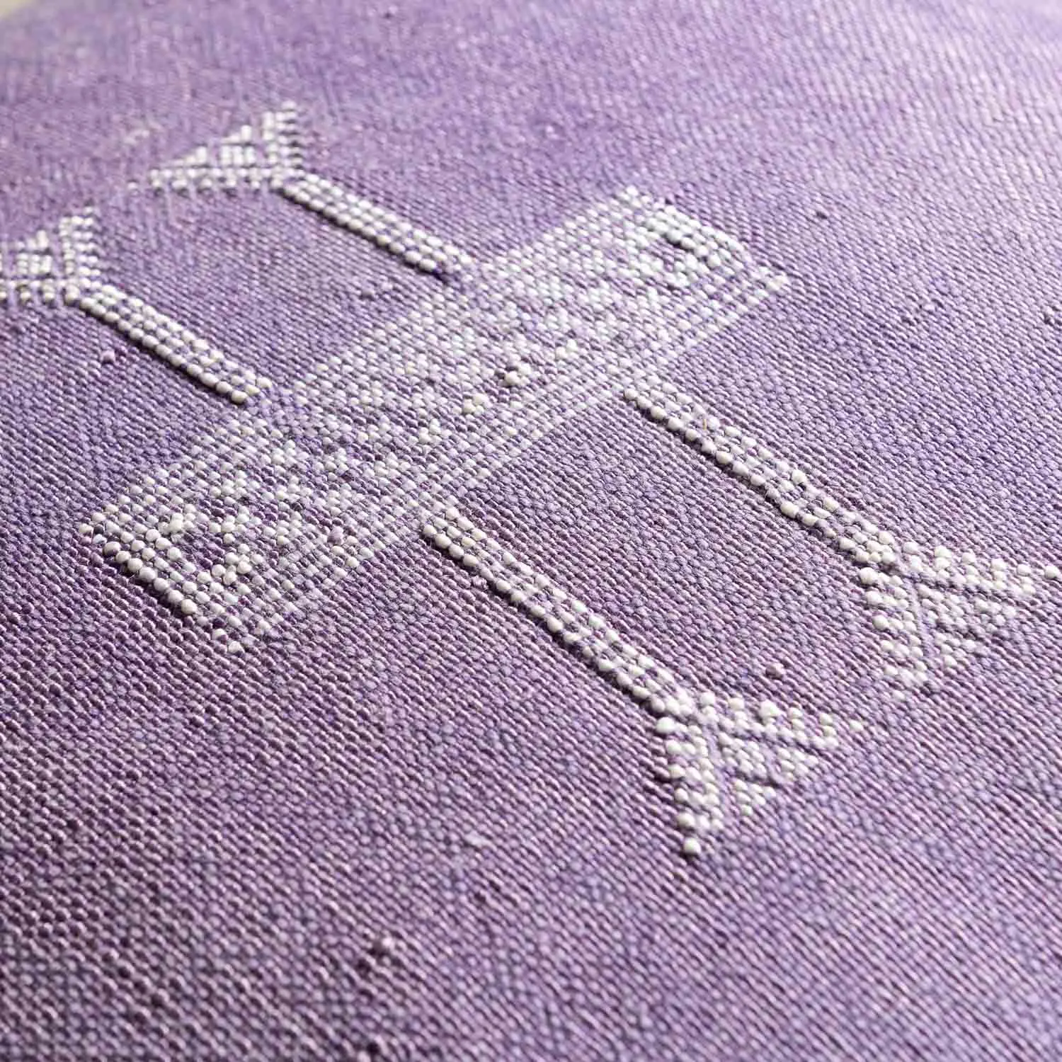 Purple Cactus silk pillow cover