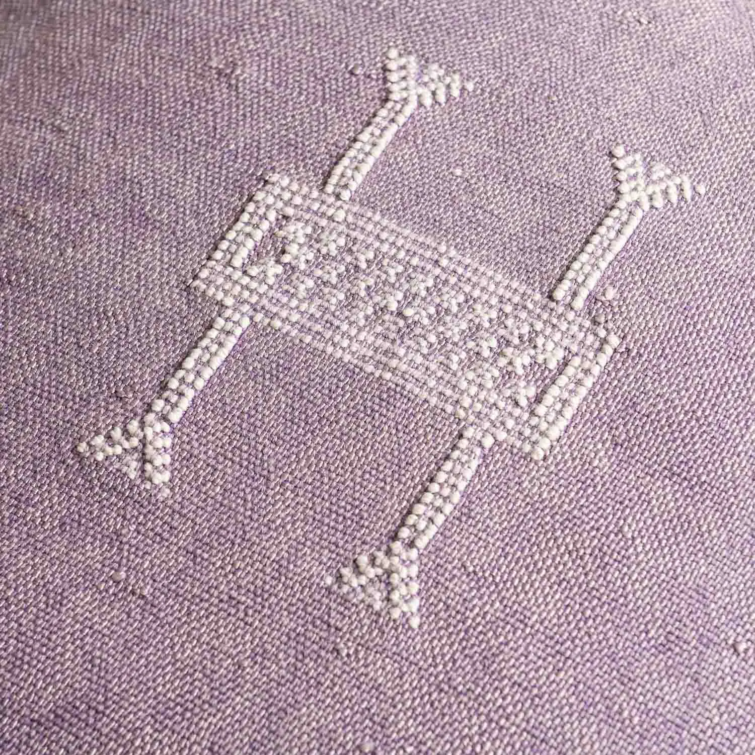 Purple Cactus silk pillow cover