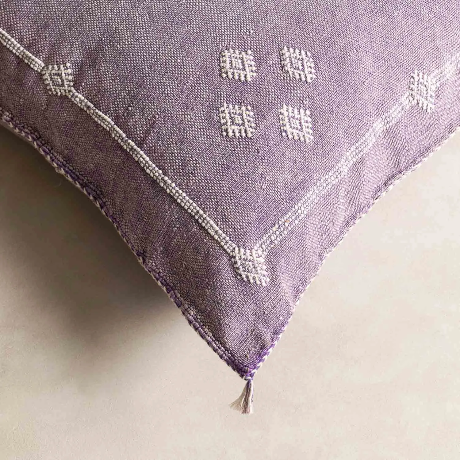 Purple Cactus silk pillow cover