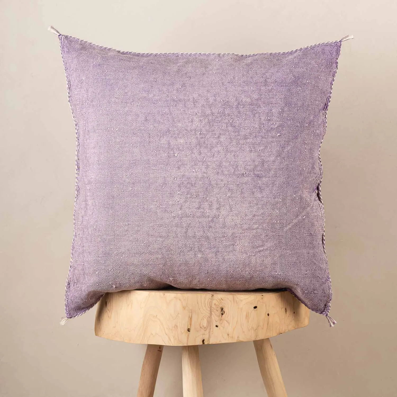 Purple Cactus silk pillow cover