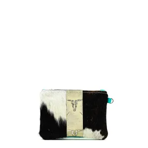 Purse Organizer - Black & White w/ Ghost Skulls