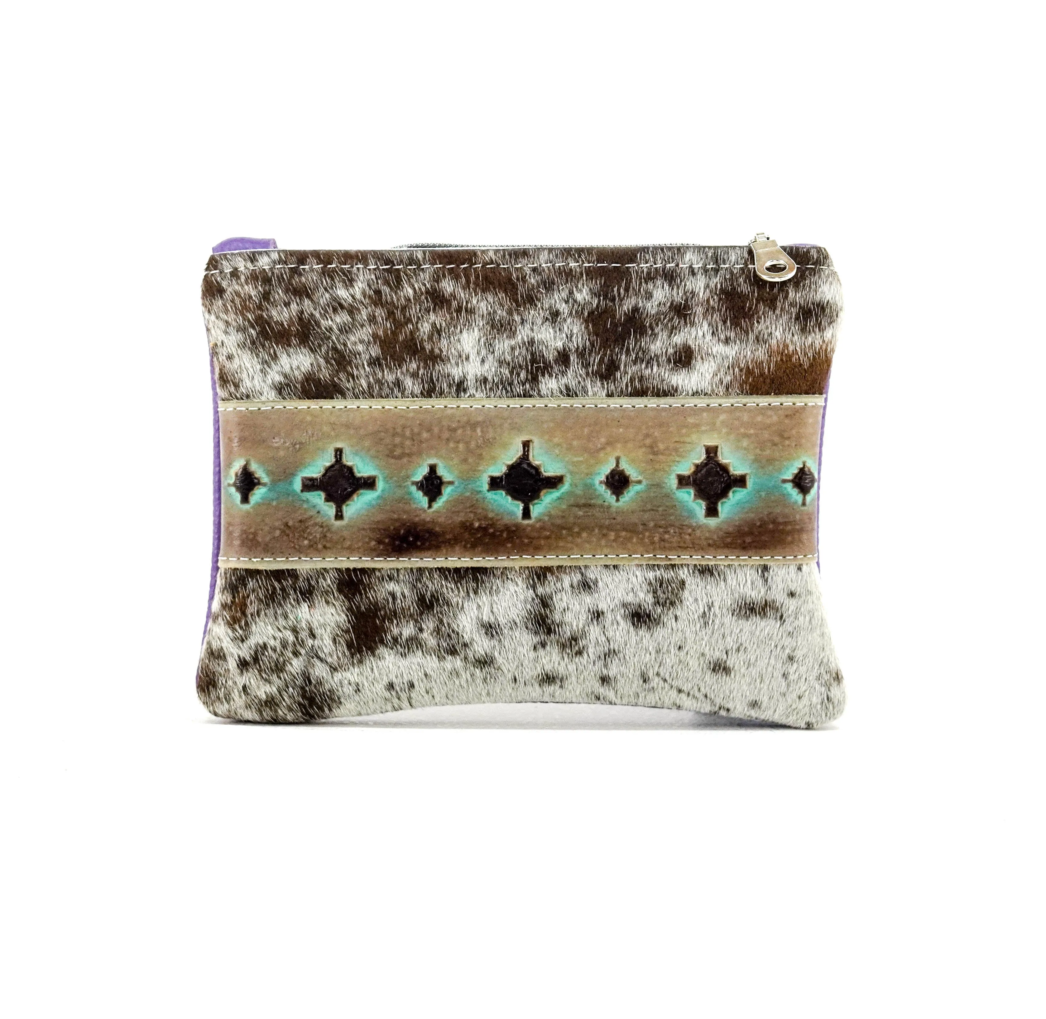 Purse Organizer - Chocolate & White w/ Cocoa Navajo