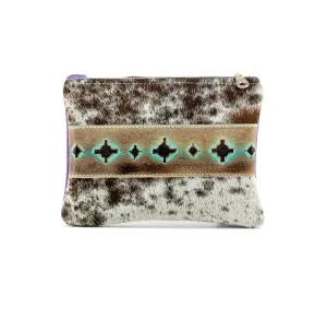 Purse Organizer - Chocolate & White w/ Cocoa Navajo