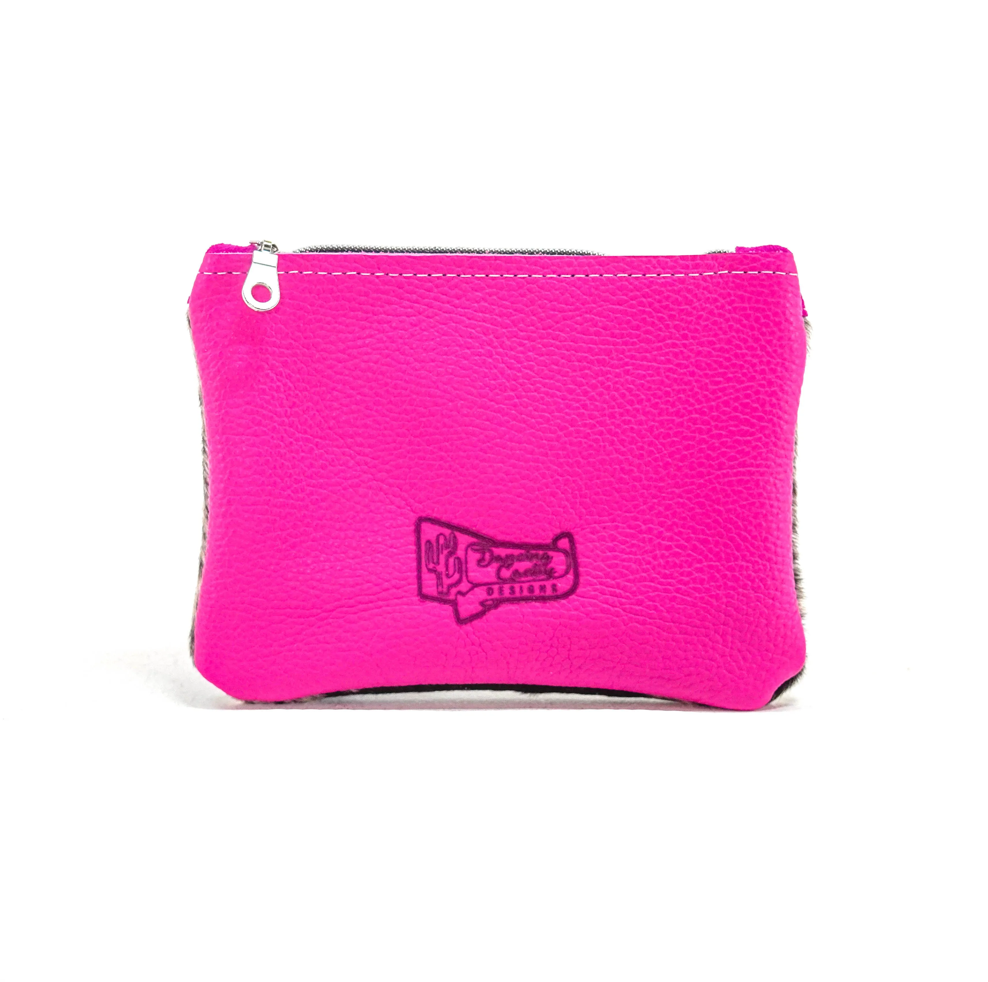 Purse Organizer - Chocolate & White w/ Pink Croc