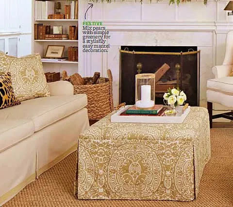 Quadrille Fabric: Veneto - Custom Maize on Tinted Belgian Linen / Cotton