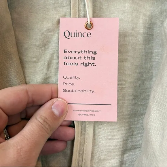Quince NWT 100% European Linen Blazer Driftwood Tan Khaki Oversize Slouchy XL