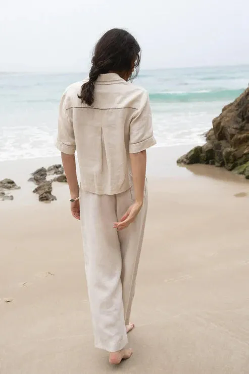 Quinn Linen Shirt - Chalk