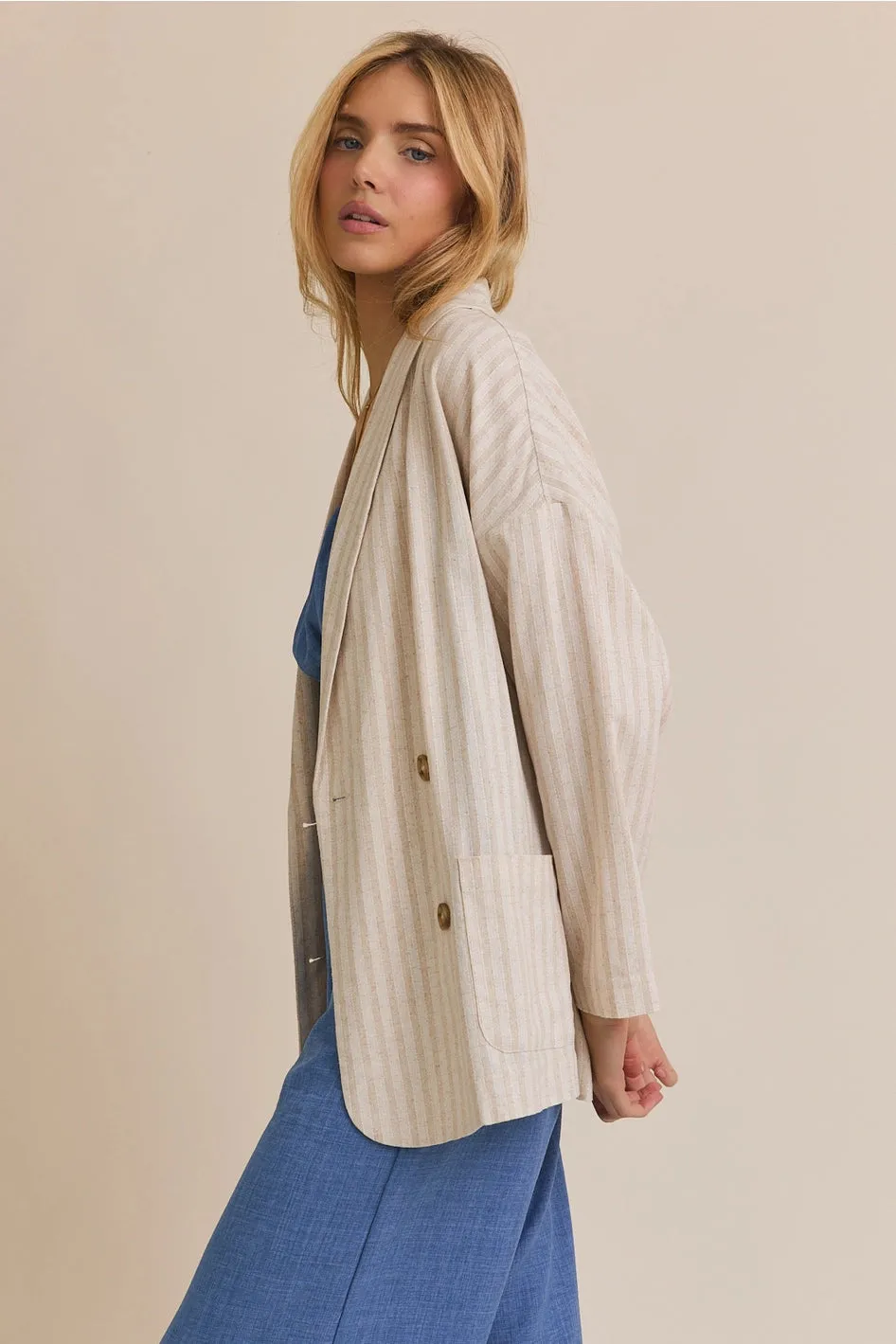 "Jessie" Linen Blazer
