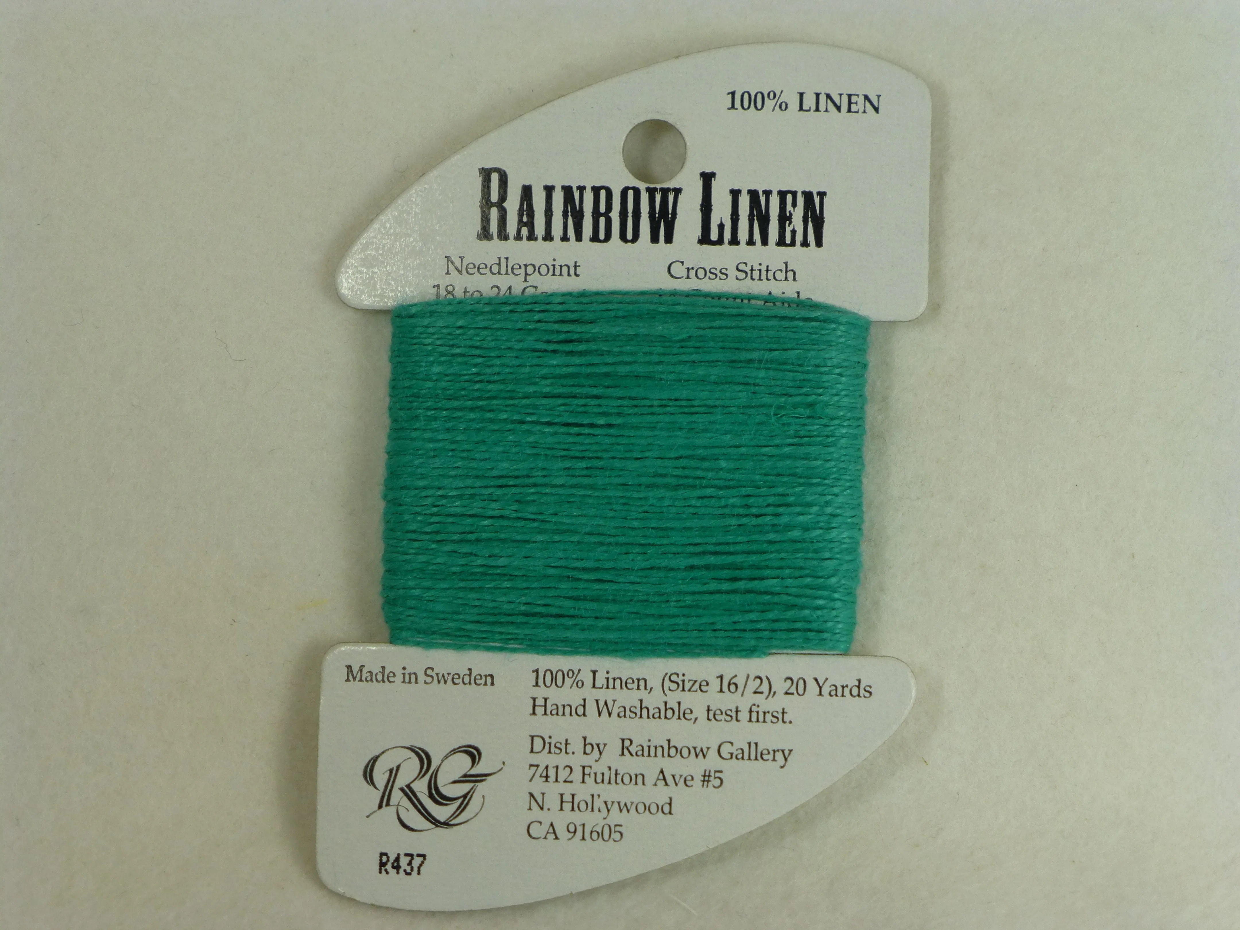Rainbow Linen R437 Turquoise