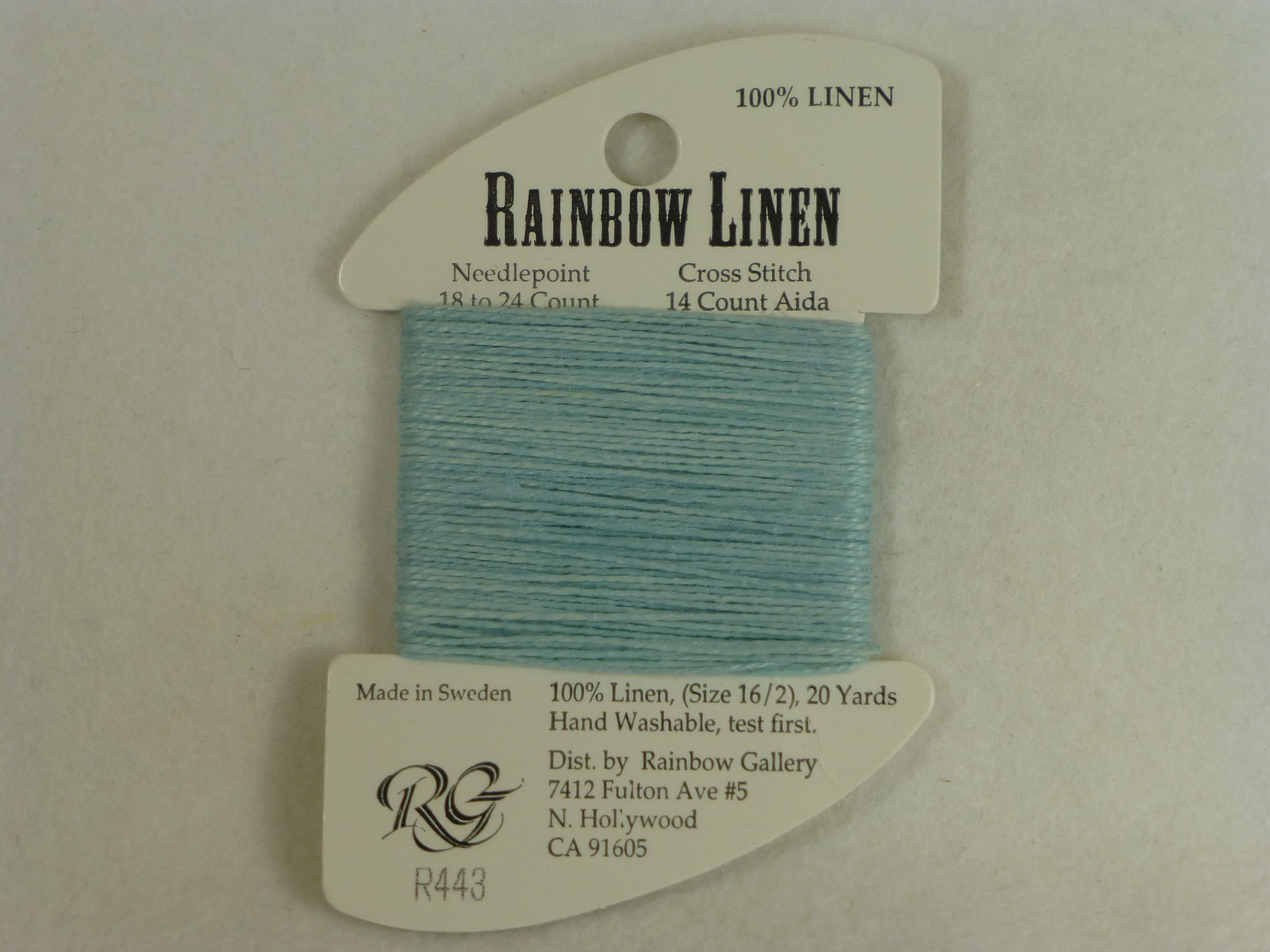 Rainbow Linen R443 Pale Aqua Blue