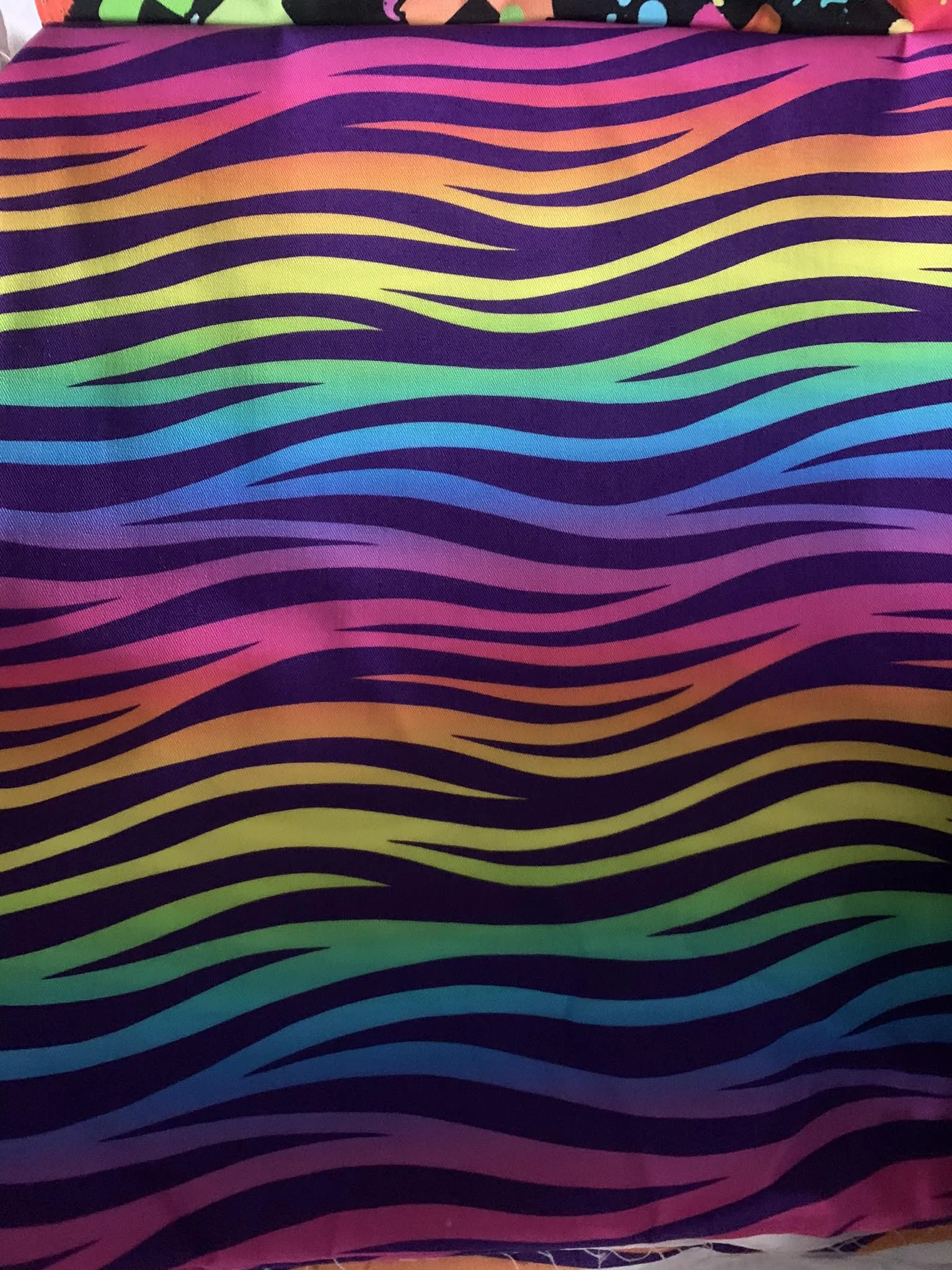 Rainbow Tiger stripe - Woven