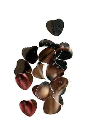 R&H Heart Mirrors 100 Grams for LIPPAN Art, Mirror Art, MUD and Mirror Art, Craft, Mosaic Art, Home Decorations ETC,. (3 CM)