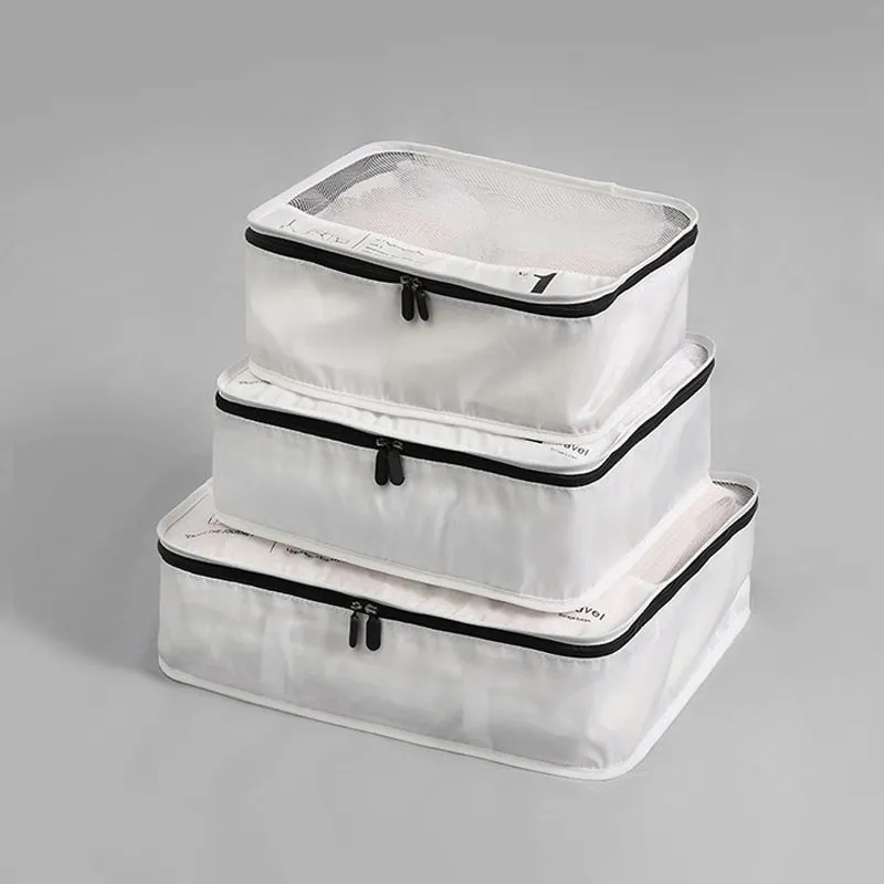 Realaiot Travel Organizer Storage Bags Suitcase Packing Set Storage Cases Portable Luggage Organizer Clothe Shoe Pouch