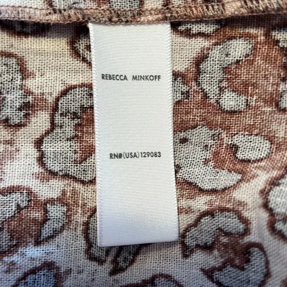 Rebecca Minkoff Vera Linen Blend Dress Size Large