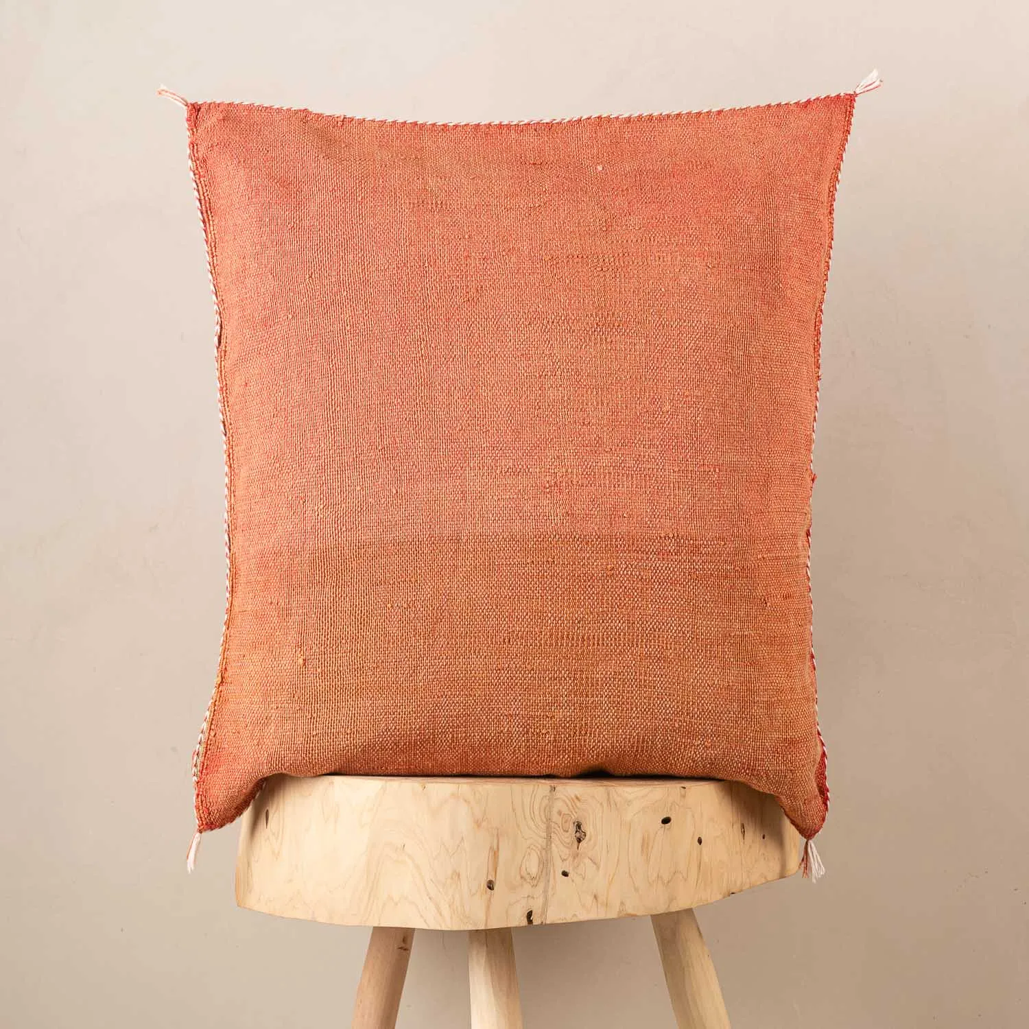 Red Cactus silk pillow cover