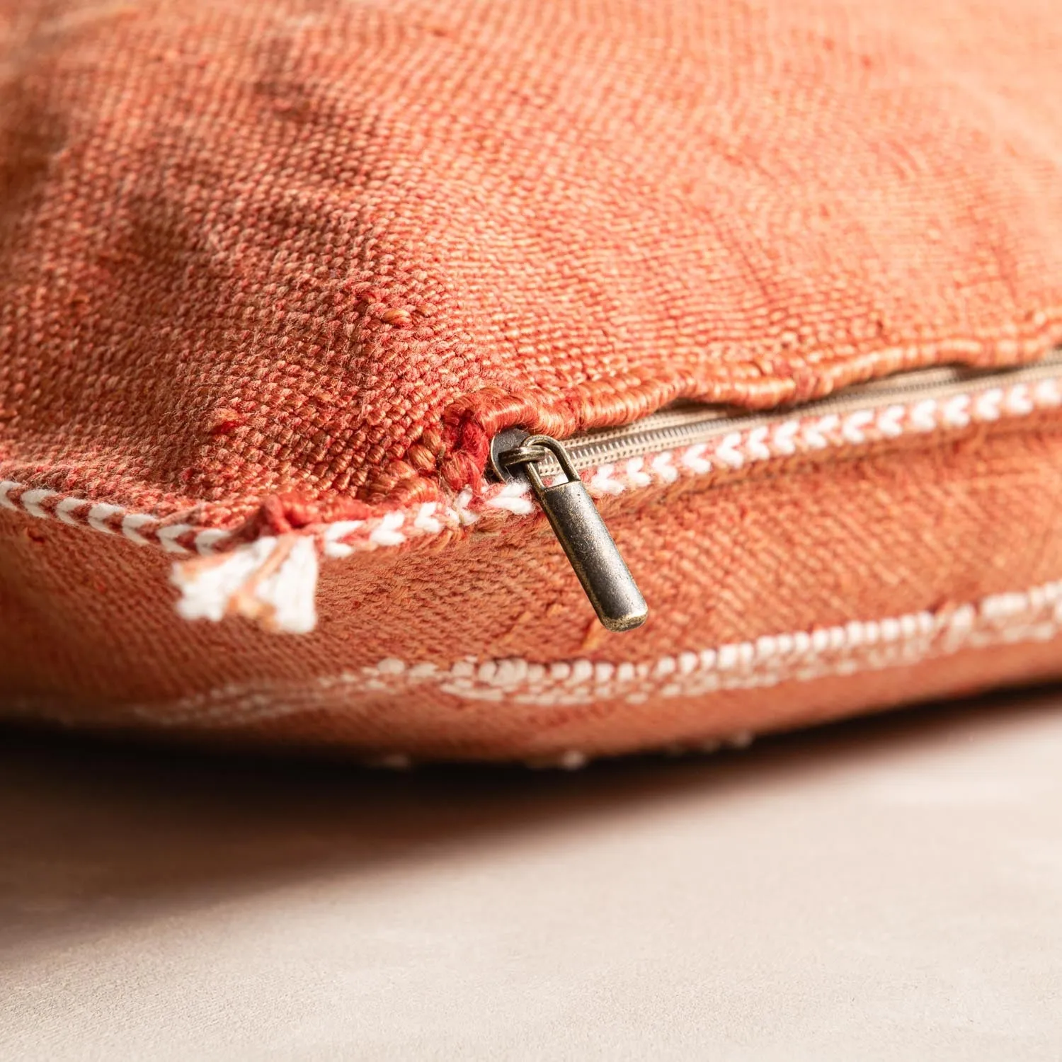 Red Cactus silk pillow cover