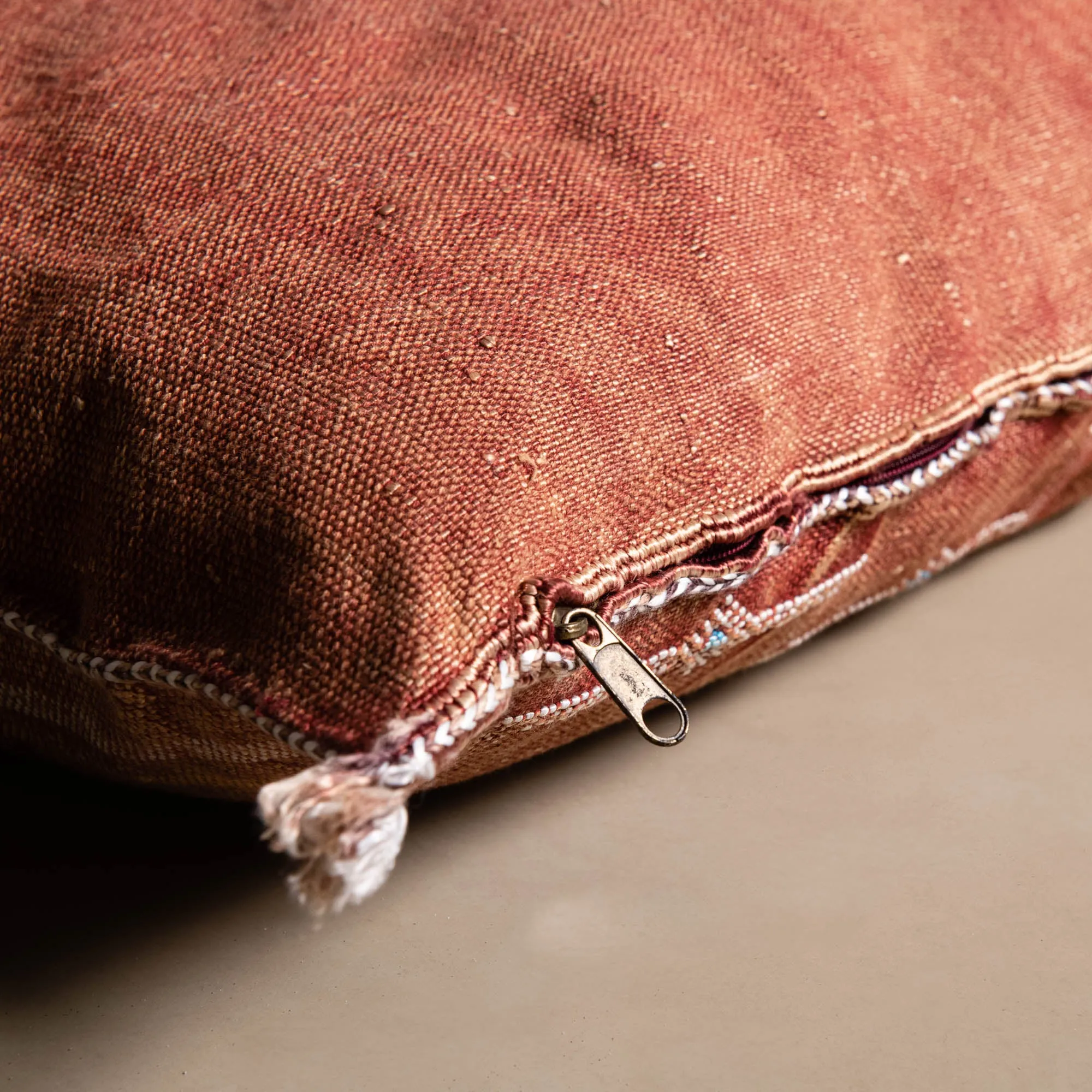 Red Cactus silk pillow cover