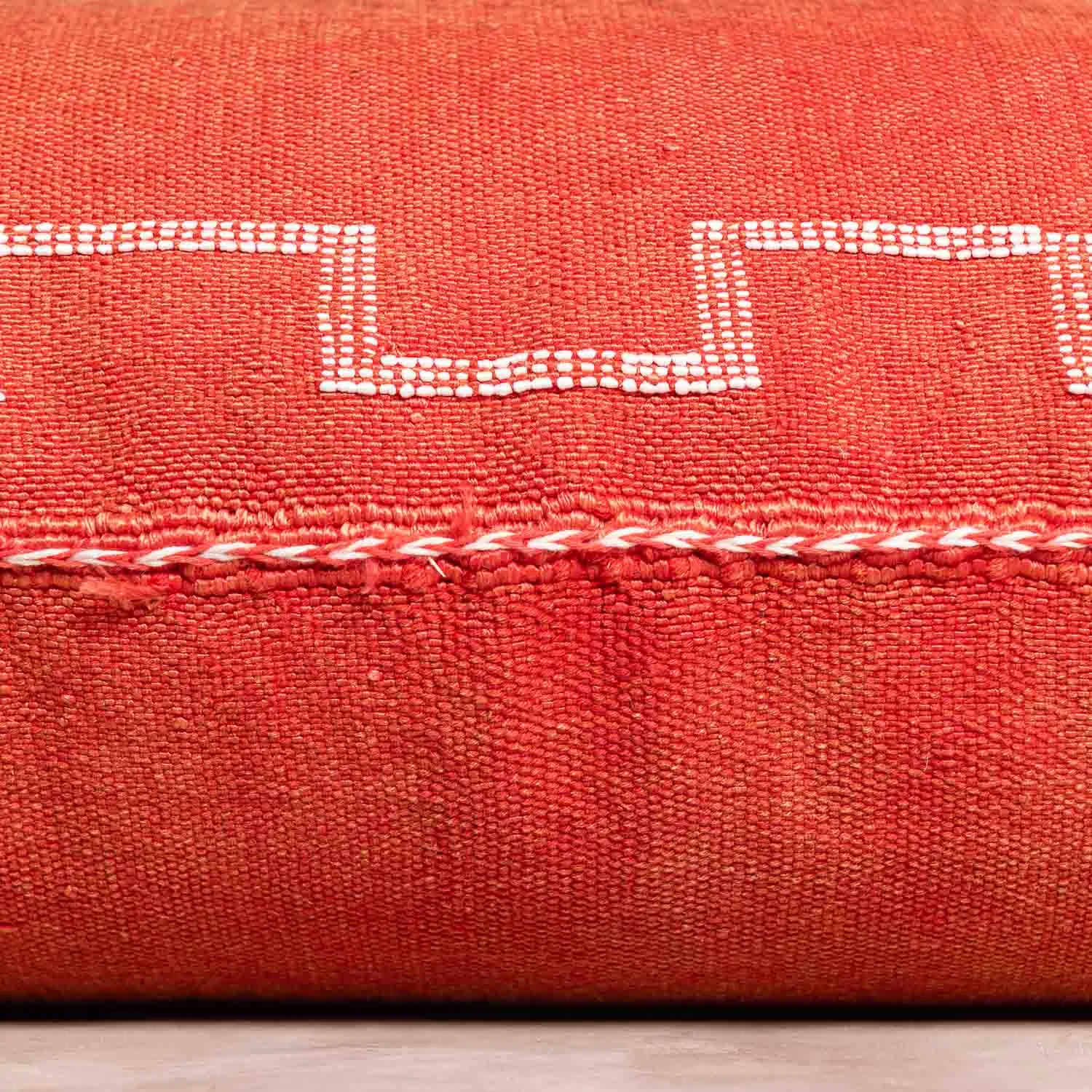 Red Cactus silk pillow cover