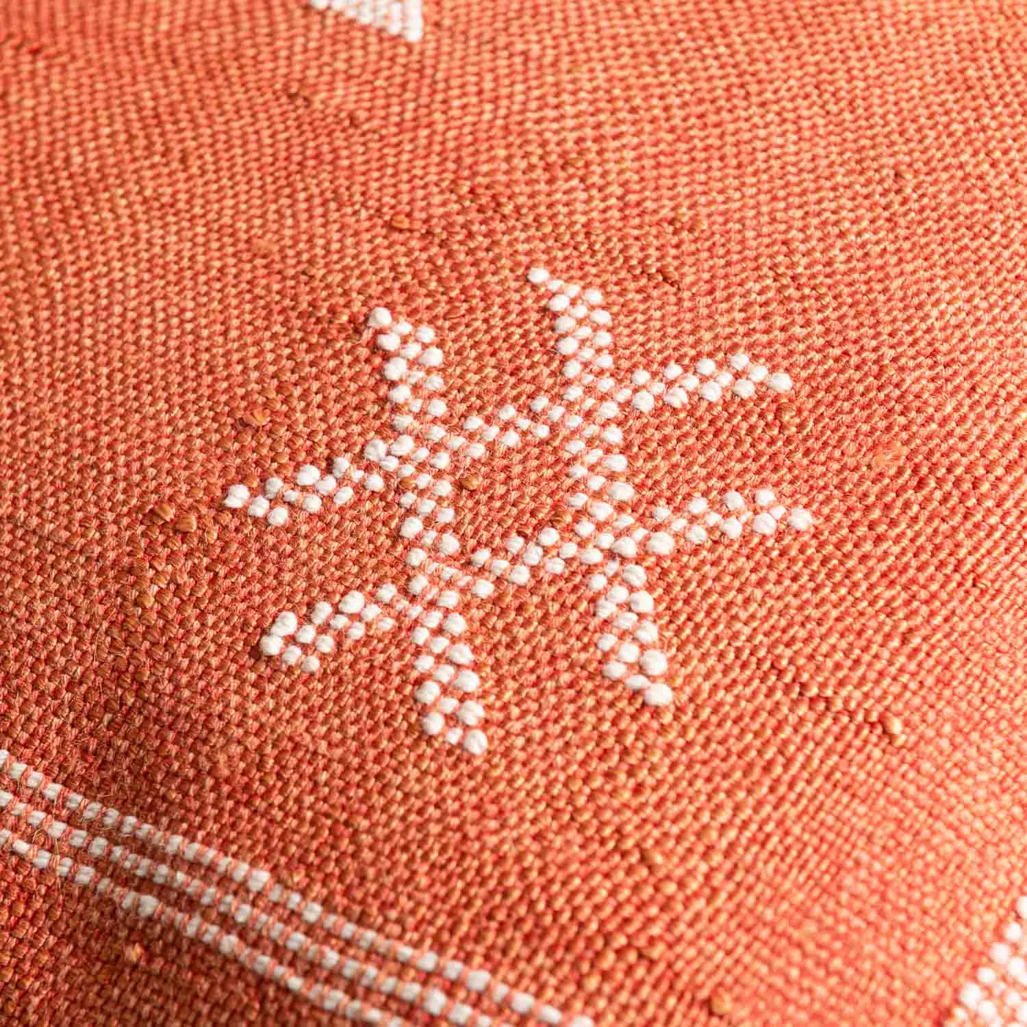 Red Cactus silk pillow cover