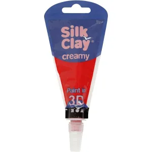Red Colour Liquid Modelling Clay Piping Bag For Relief Drawing 35 ml