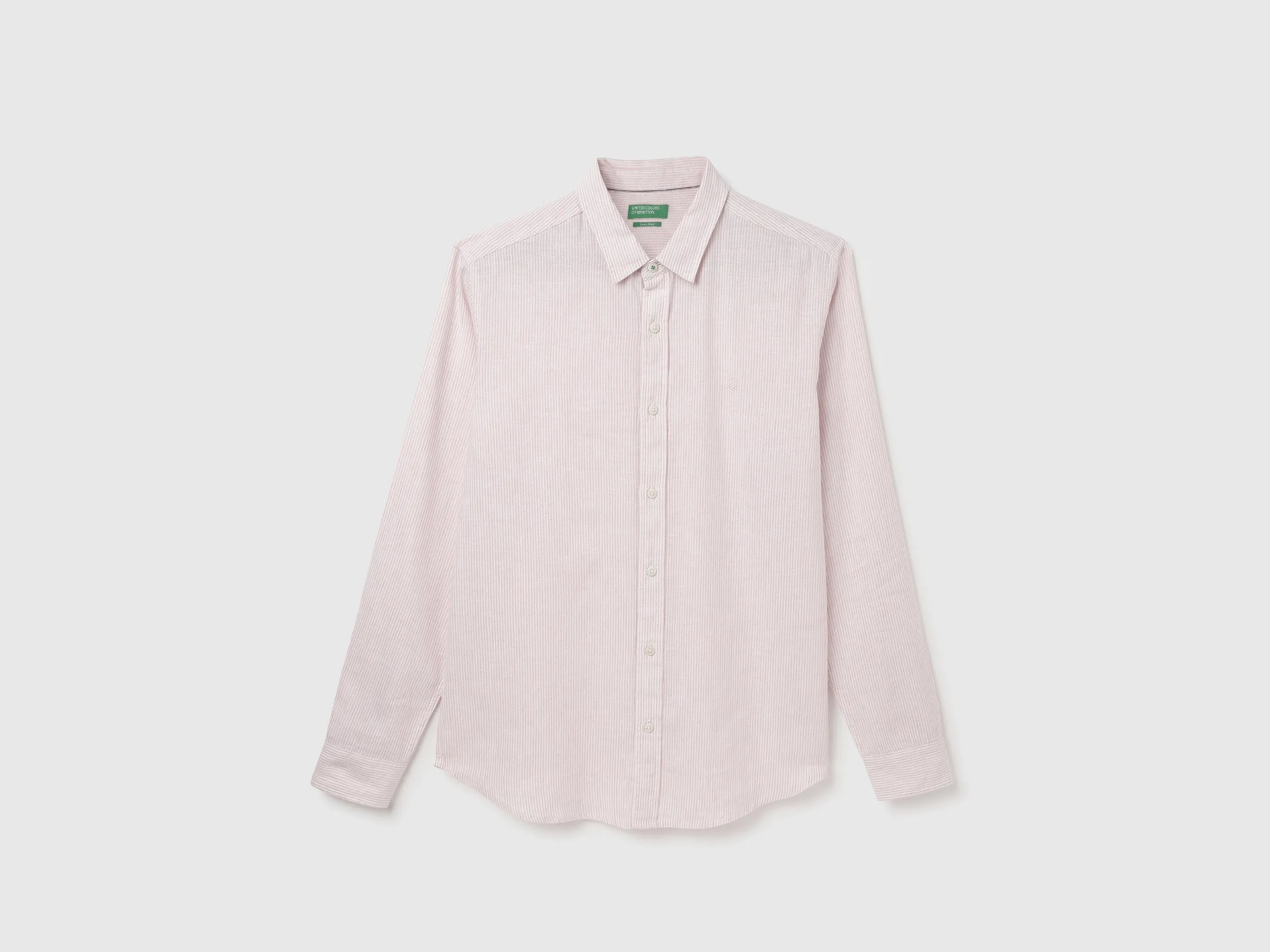 Regular Fit Spread Collar Striped Shirt