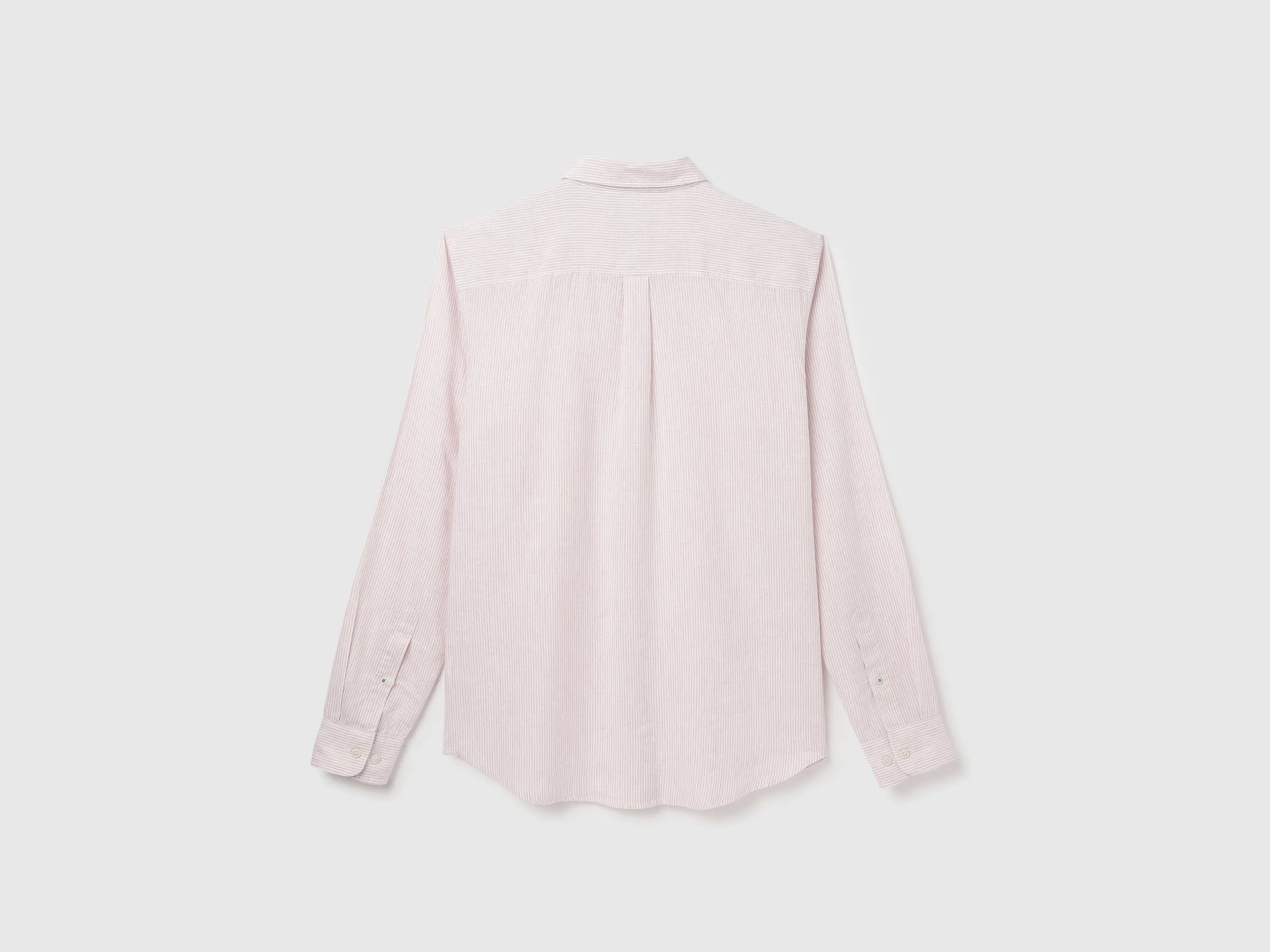 Regular Fit Spread Collar Striped Shirt