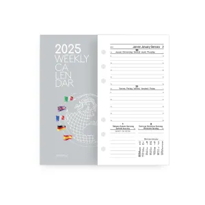 Ricambio Organizer Agenda Settimanale Small 8 x 13 cm