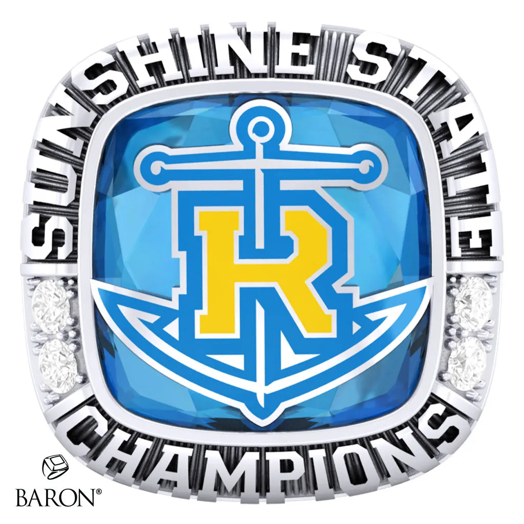 Rollins College Mens Lacrosse 2023 Championship Ring - Design 3.1