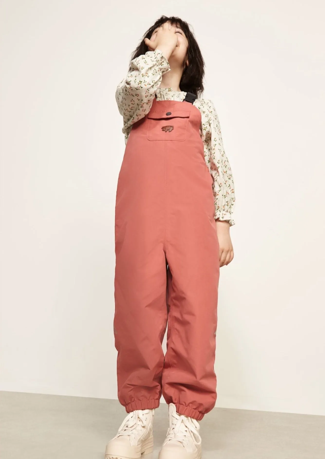 Rose Pink Waterproof Dungarees