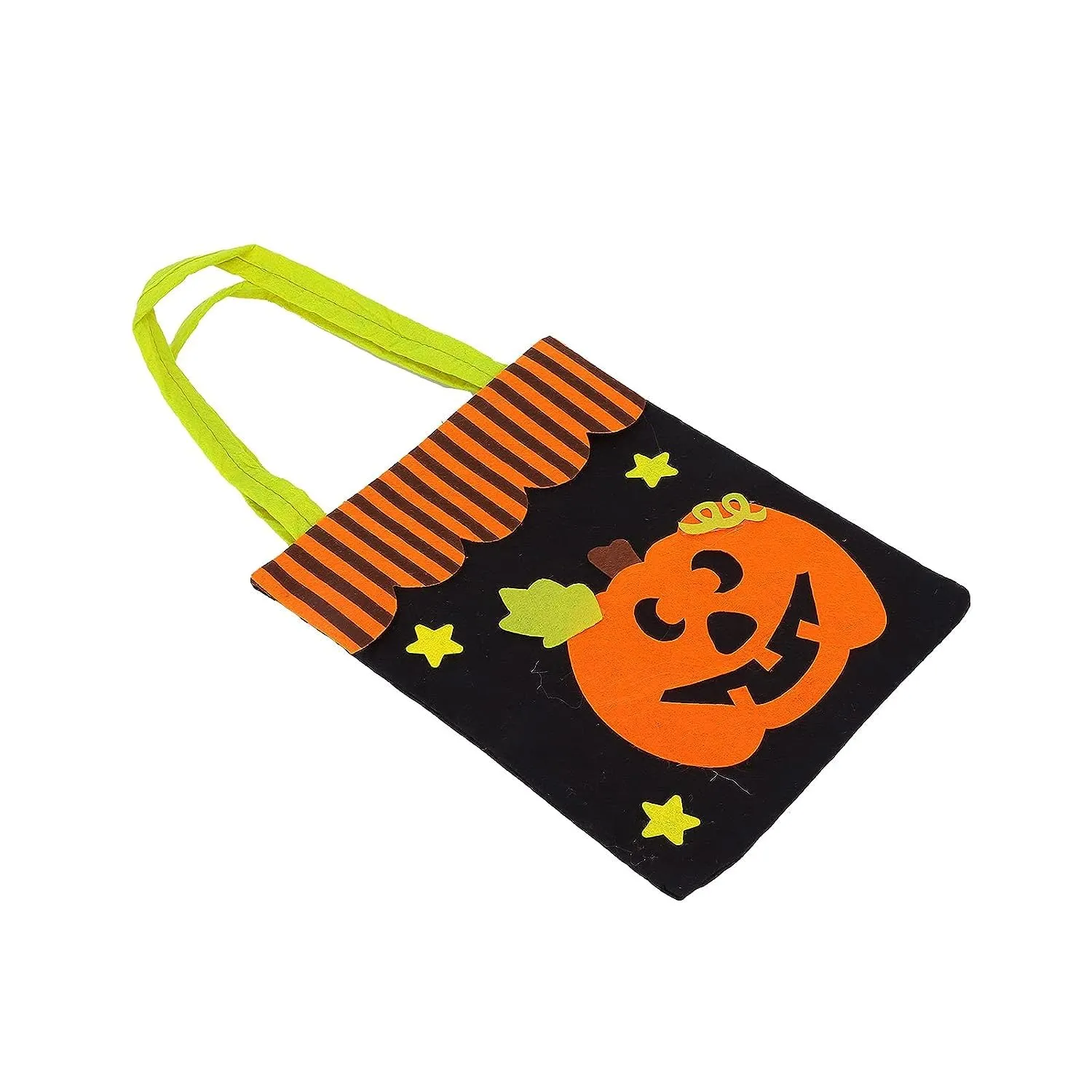 RSAAUD® Halloween Pumpkin Candy Bag Basket | Halloween Candy Goody Bags |Trick or Treat Halloween Candy Baskets| Halloween Pumpkin Treat Bag Trick Or Treat Halloween Basket | Felt Fabric (Pumpkin)