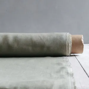 Sage Green (62) plain colour linen 150gsm