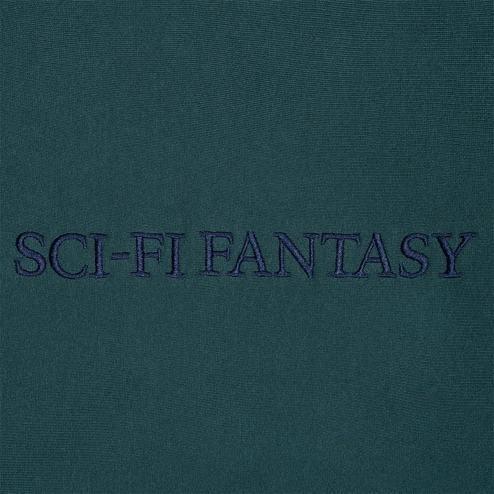 Sci-Fi Fantasy Logo Hood Dark Moss