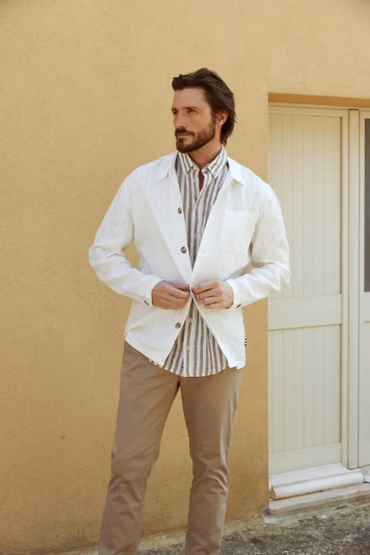 Scoot Linen Shirt | Rain Drum