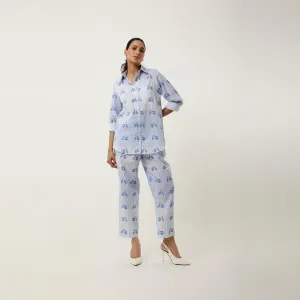 SCOOTER PRINTED LINEN CO ORD