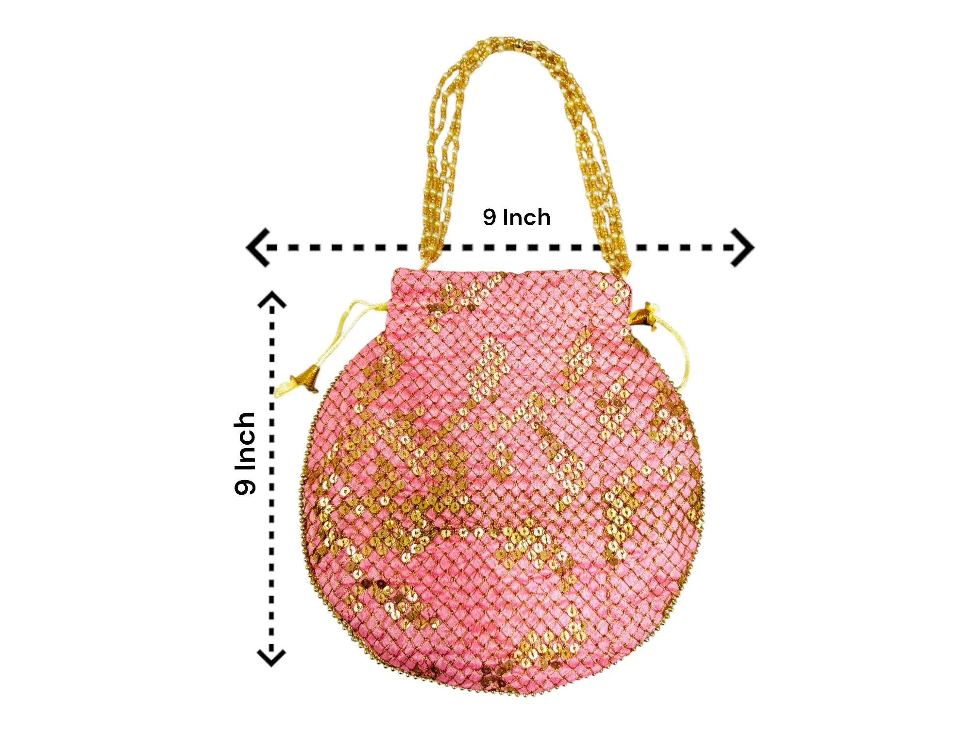 Sequence Silk Potli Bag, Set of 7