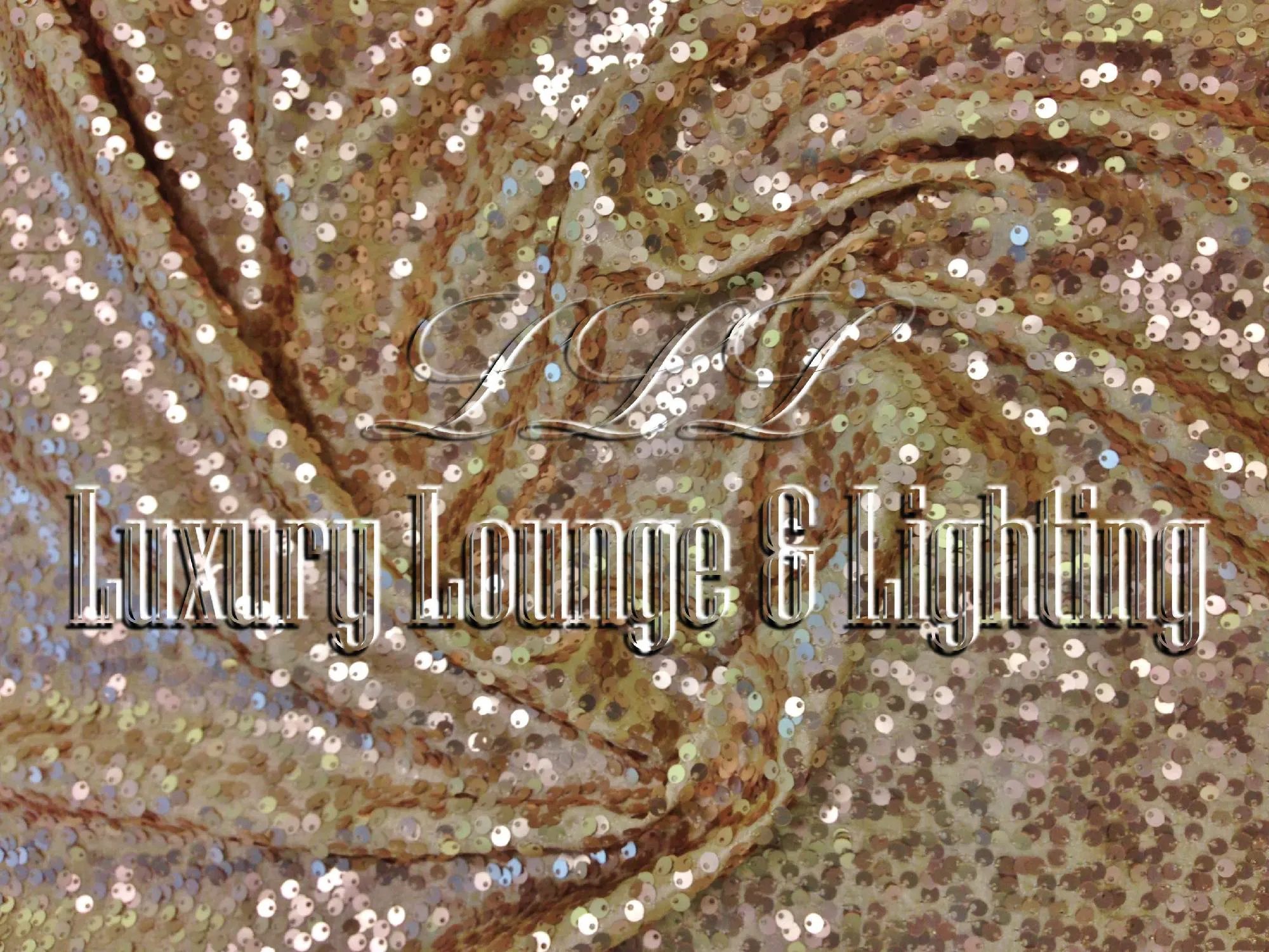 SEQUIN LINEN - CHAMPAGNE
