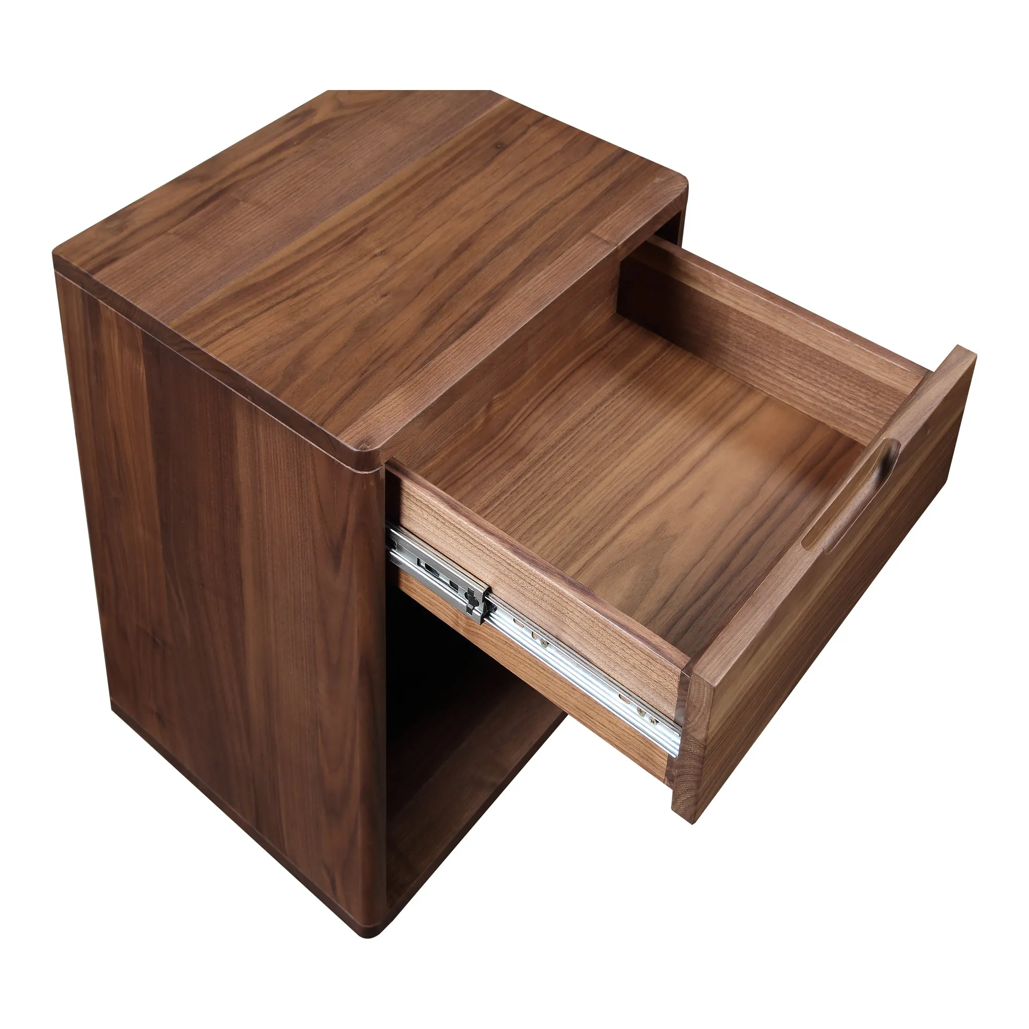 Serene Walnut Bedside Organizer